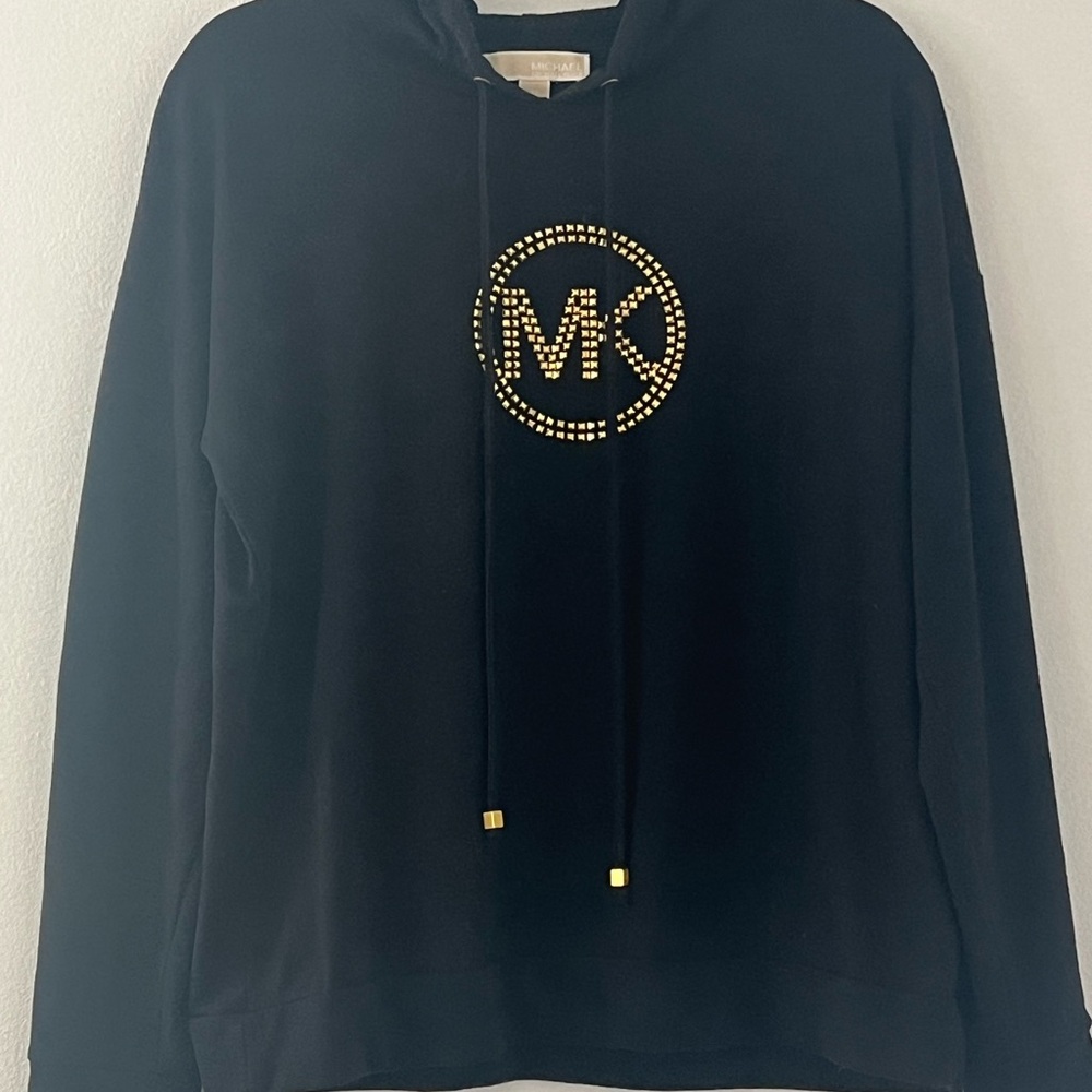 Michael Kors Black Embellished Hoodie